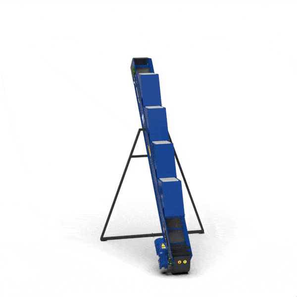 Conveyor belt 3350 × 200 mm with ventilation system – Efficient material transport & cooling