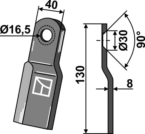 BL28106 Überschneidklinge - passend zu Röll 690617
