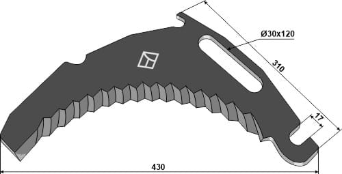 BL29894 Ladewagenmesser 5mm - passend zu Bergmann 002276B - 002777B