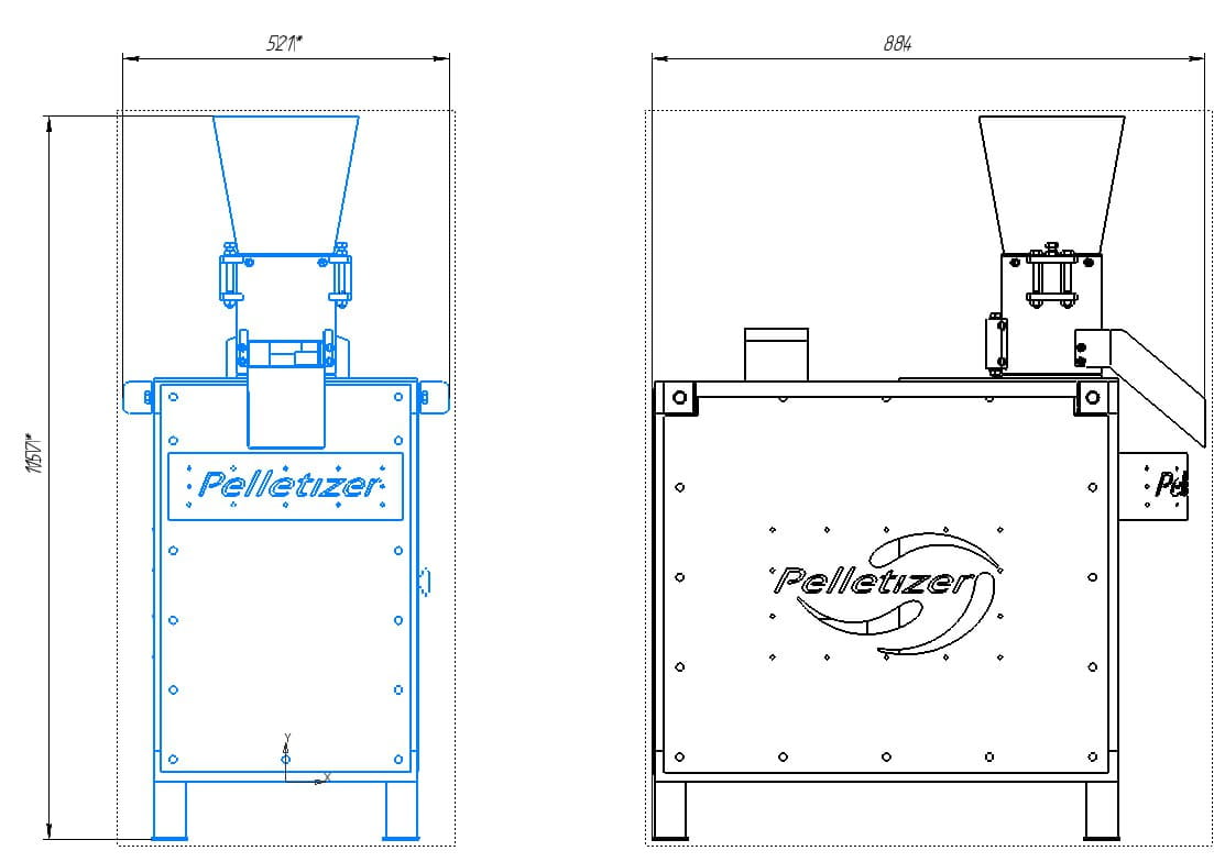 Pelletpresse 100 kg/h – 4 kW 230V Granulator | Futtermittel & Heizpellets selbst herstellen