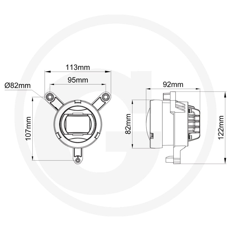 Abblendlicht LED - passend zu John Deere Serie 6M, Serie 6R, Serie 7R, Serie 8R