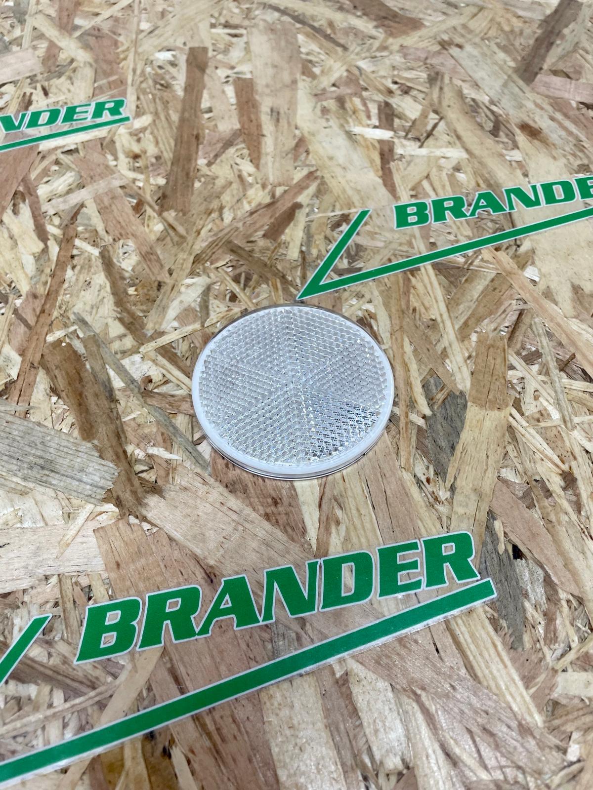 HELLA Rückstrahler rund 60mm weiß - selbstklebend