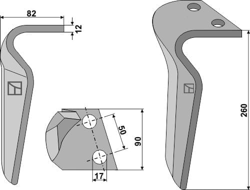 BL6020 Kreiseleggenzinken 260mm R - passend zu Regent KSE EB0277401 / Breviglieri 0177401