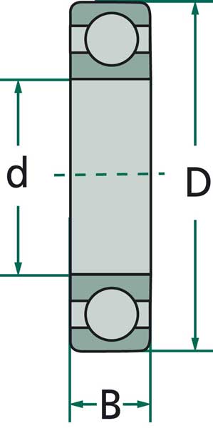 ET16866 Schrägkugellager 7308 B
