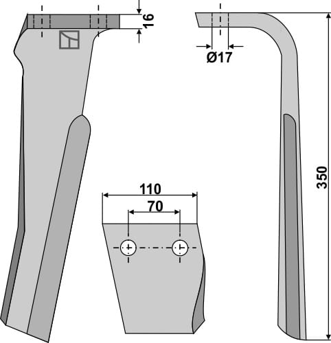 BL6061 Kreiseleggenzinken R - passend zu Rabe 84322401