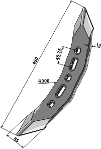 BL2258 Schwergrubberschar Huard 101.015067
