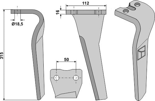 BLRH-133-L Kreiseleggenzinken L - passend zu Sicma