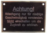 BL23965 Achtung! Kriechgang