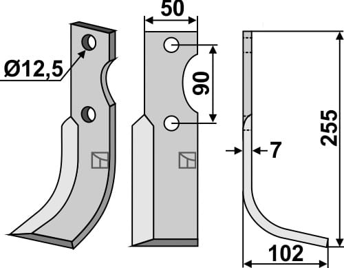 BL4798 Fräsmesser R - passend zu Bertolini 012031 / Ferrari 74-75HP24
