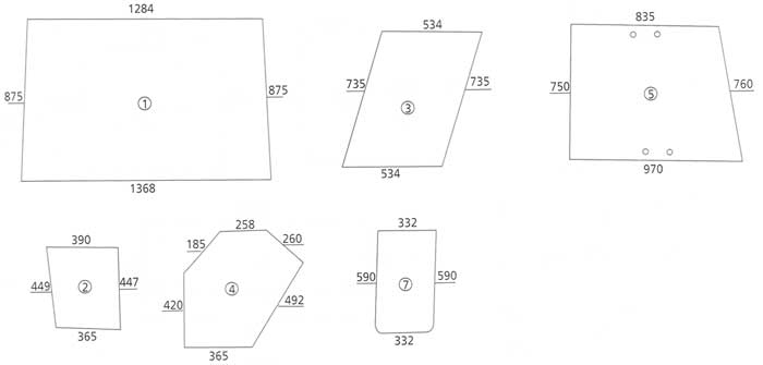 BL17349 Heckscheibe unten