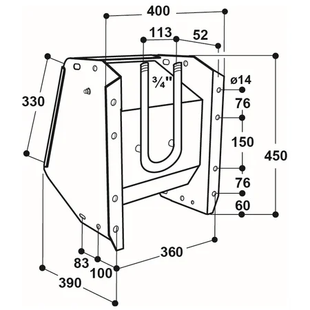 Patura Ventil Trogtränke, Modell 480 - Anschluss oben