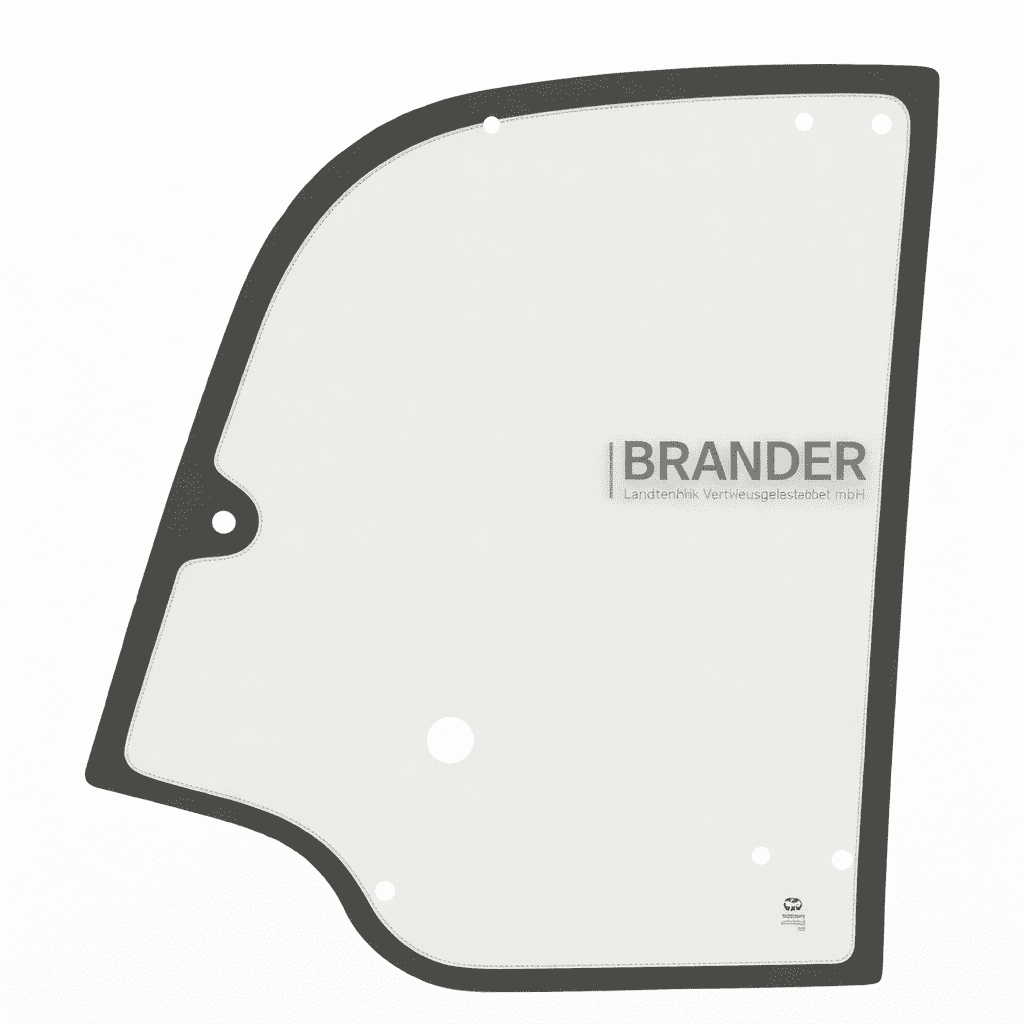 Türscheibe links oben Kabine LK103-1 bis SN 3026114 - passend zu Weidemann 1280, 1350 CX45, 1370 CX50, 1380, 1880