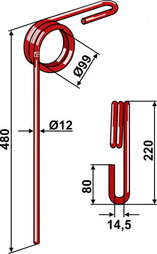 BL29119 Striegelzinken - passend zu Güttler 72000099
