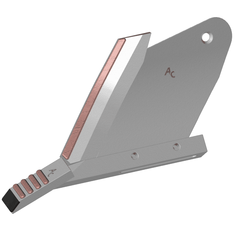 BL40181 ANSCHWEIßTEILE FÜR MEIßEL DURO 0049 ohne Schutz auf Vorderkante -  L LAM637