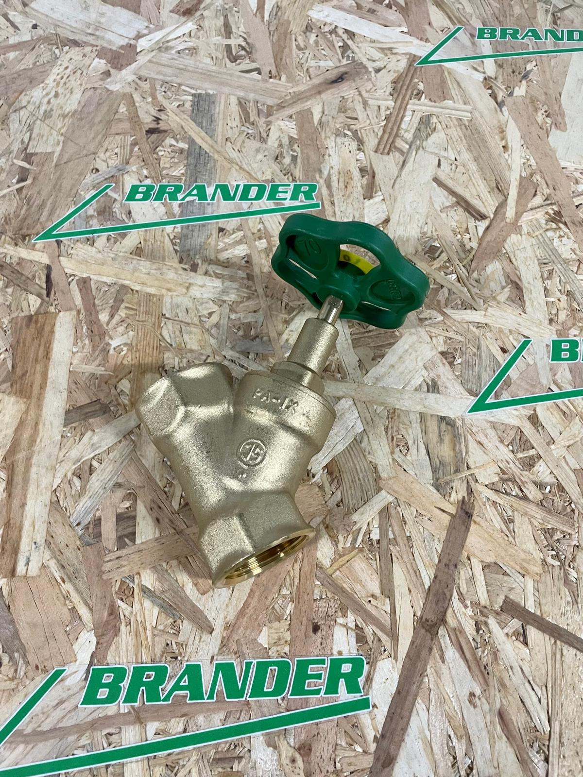 Wasser Schrägsitzventil 1" - ohne Entleerung