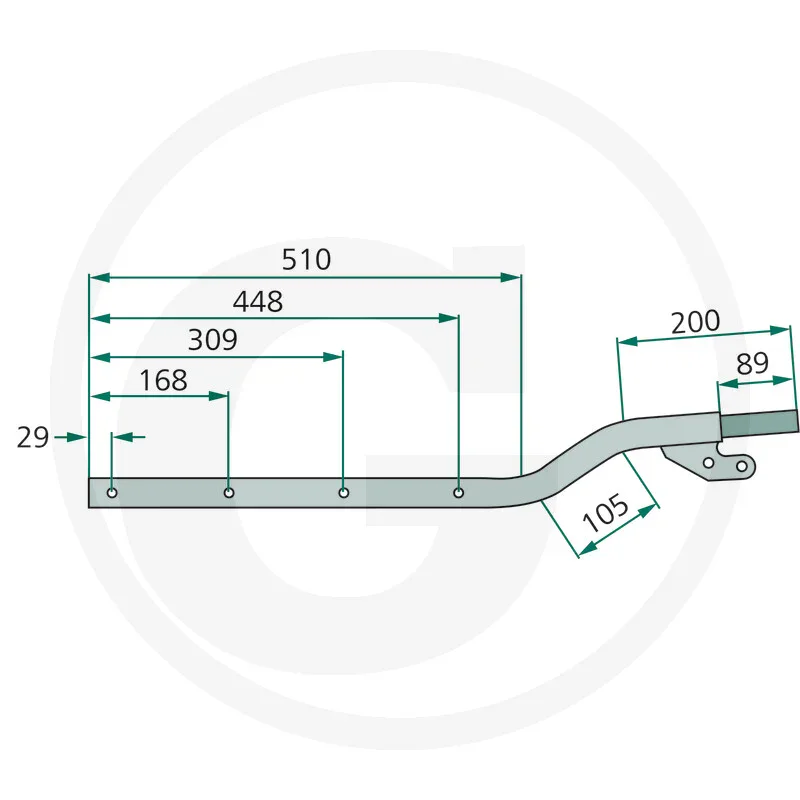 Zinkenarm - passend zu Kuhn GA 381GM, 381GT, 4101GM, 4101GT, 4101GTH, 7000DL, 7301, 7302DL, 8001H