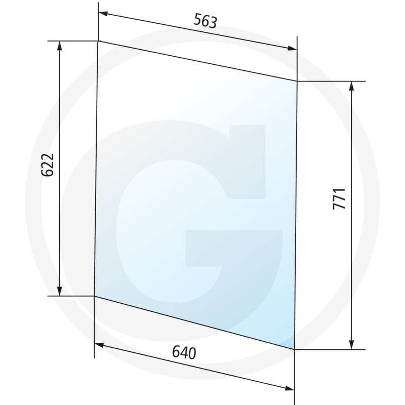 Door window top, right and left