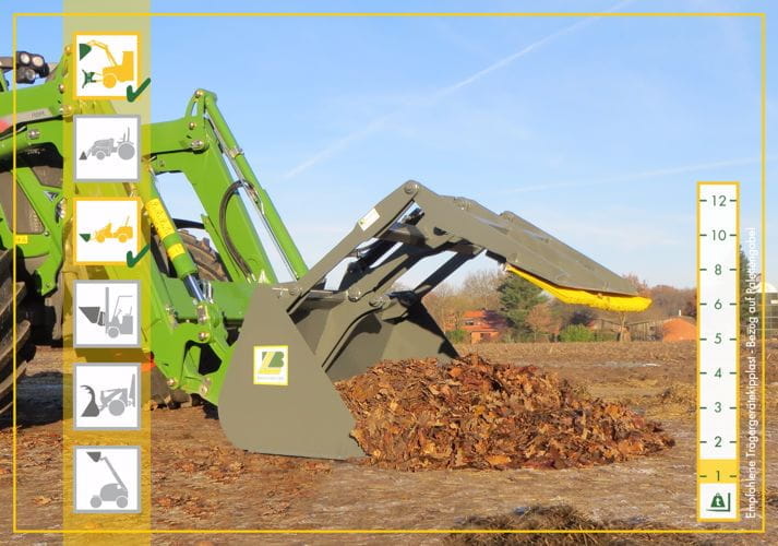 Bressel und Lade Sammelschaufel