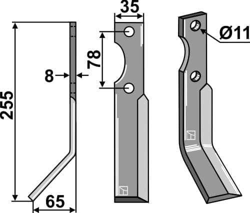BL27806 Rotorzinken, linke Ausführung