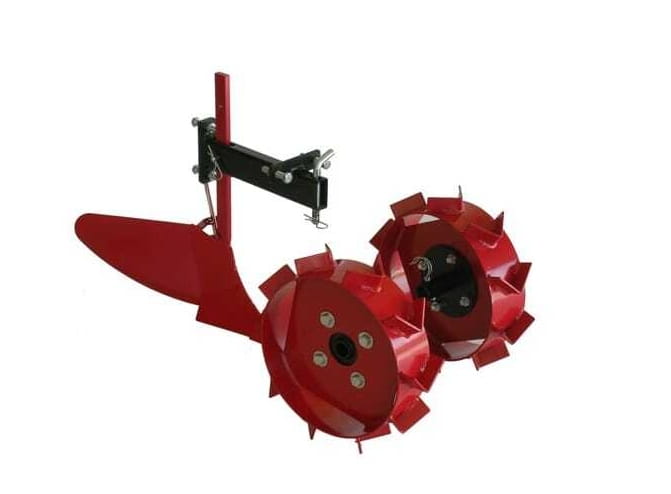 Herkules Häufelpflug inklusive Eisenräder für Motorhacke