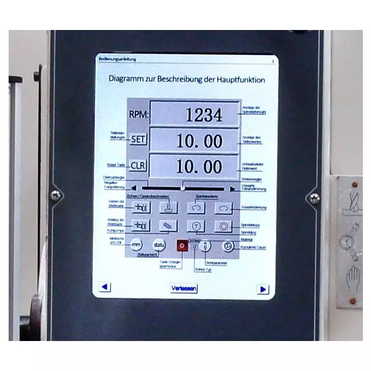 Elmag Radial-3D-Säulenbohrmaschine RSB 50 Touch Vario – 50 mm Bohrleistung, Servo-Vorschub, Touchscreen, 360° schwenkbar