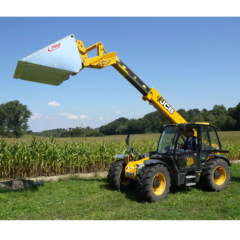 Fliegl Kartoffelschaufel 2000 mm | Verzinkt mit Rad- & Teleskopladeraufnahme | 1,7 m³ Volumen