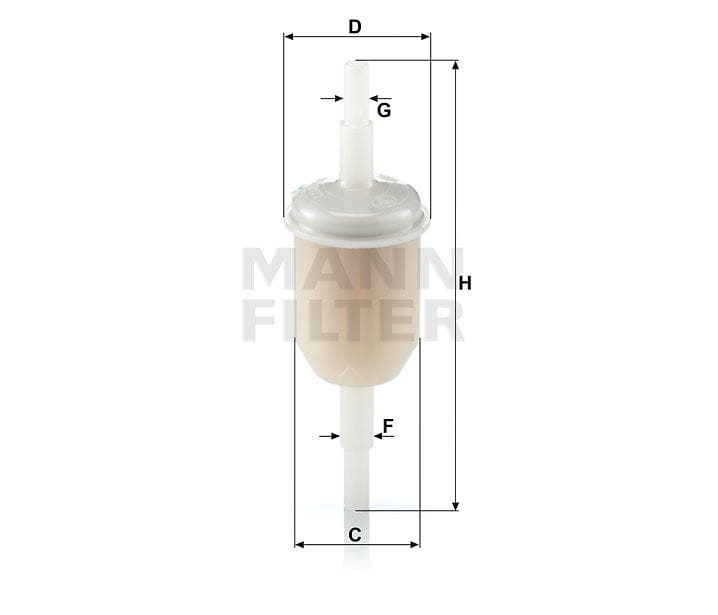 BLWK312 Mann Filter WK 31/2 (100) Kraftstoff-Leitungsfilter Inline
