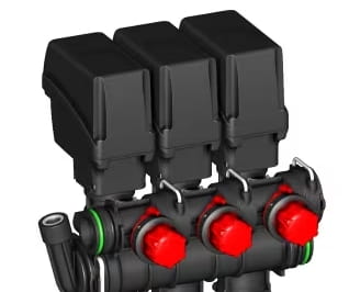 ARAG Teilbreitenventilgruppe Serie 863T elektrisch, für 3 Teilbreiten