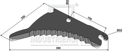 BL29818 Rundballenmesser 5mm - passend zu Vicon	VF16613168