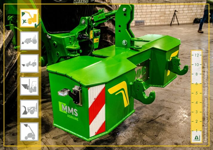 Bressel und Lade Frontgewicht mit Fanghaken