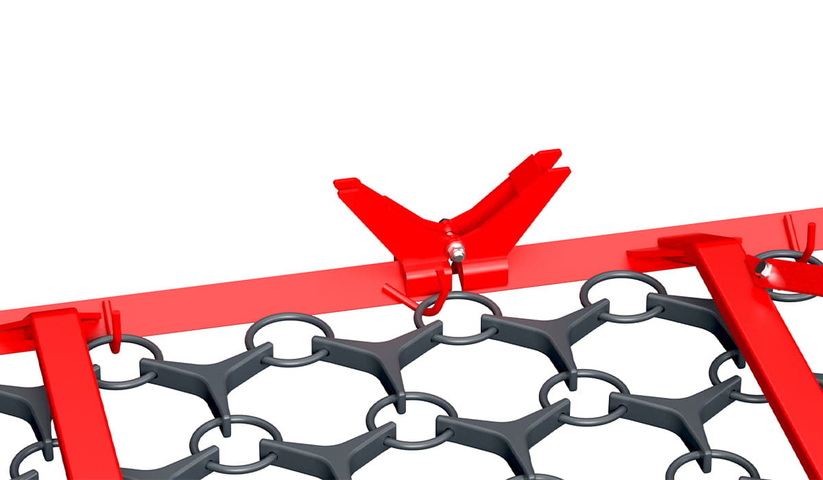 Wiesenschleppe hydraulisch klappbar – 5m / 4-reihig