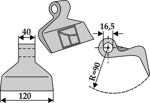 BL4006 Hammerschlegel - passend zu Seppi 119533 / Mc Connel 1026027