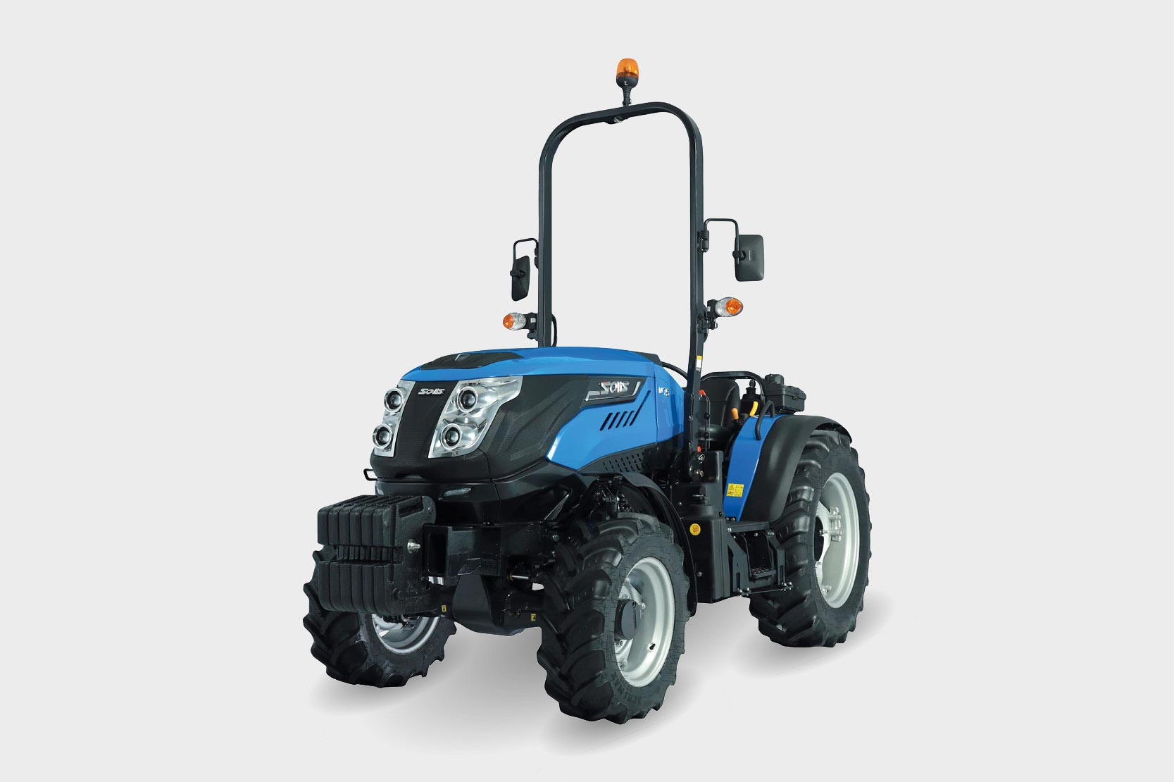 Solis 75 NT Stage V Carraro – Tracteur à voie étroite de 75 ch avec boîte de vitesses 12+12