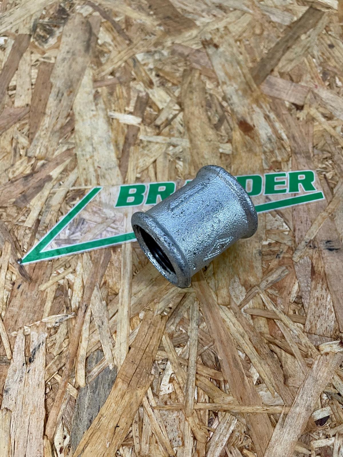 Malleable cast iron double socket with internal thread - 2"