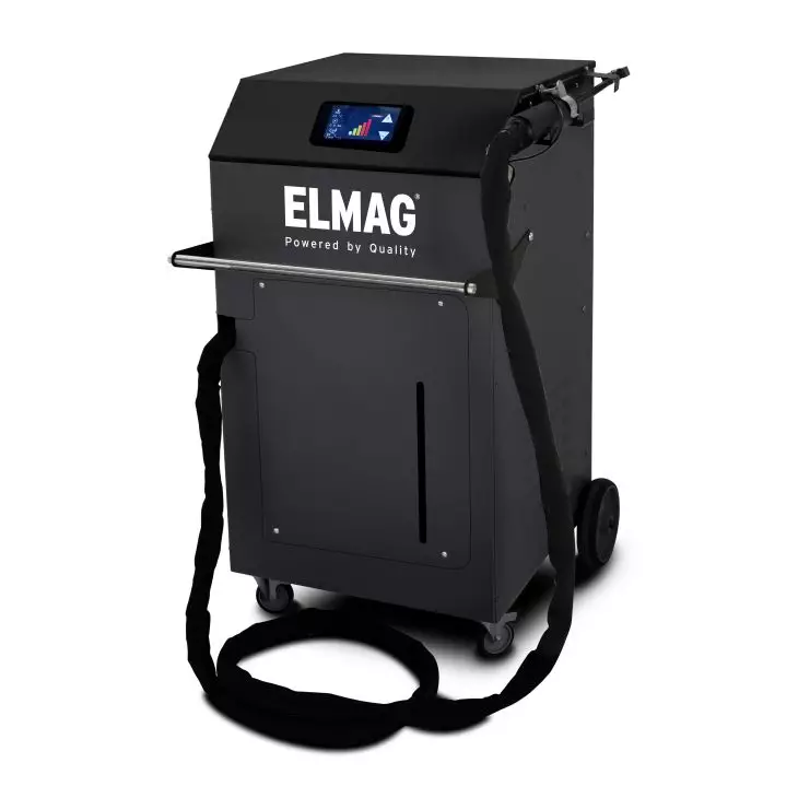 Chauffage par induction Elmag 22,5 kW – avec tuyau de 6 m et tête de chauffe, 400 V, écran tactile, refroidissement par eau