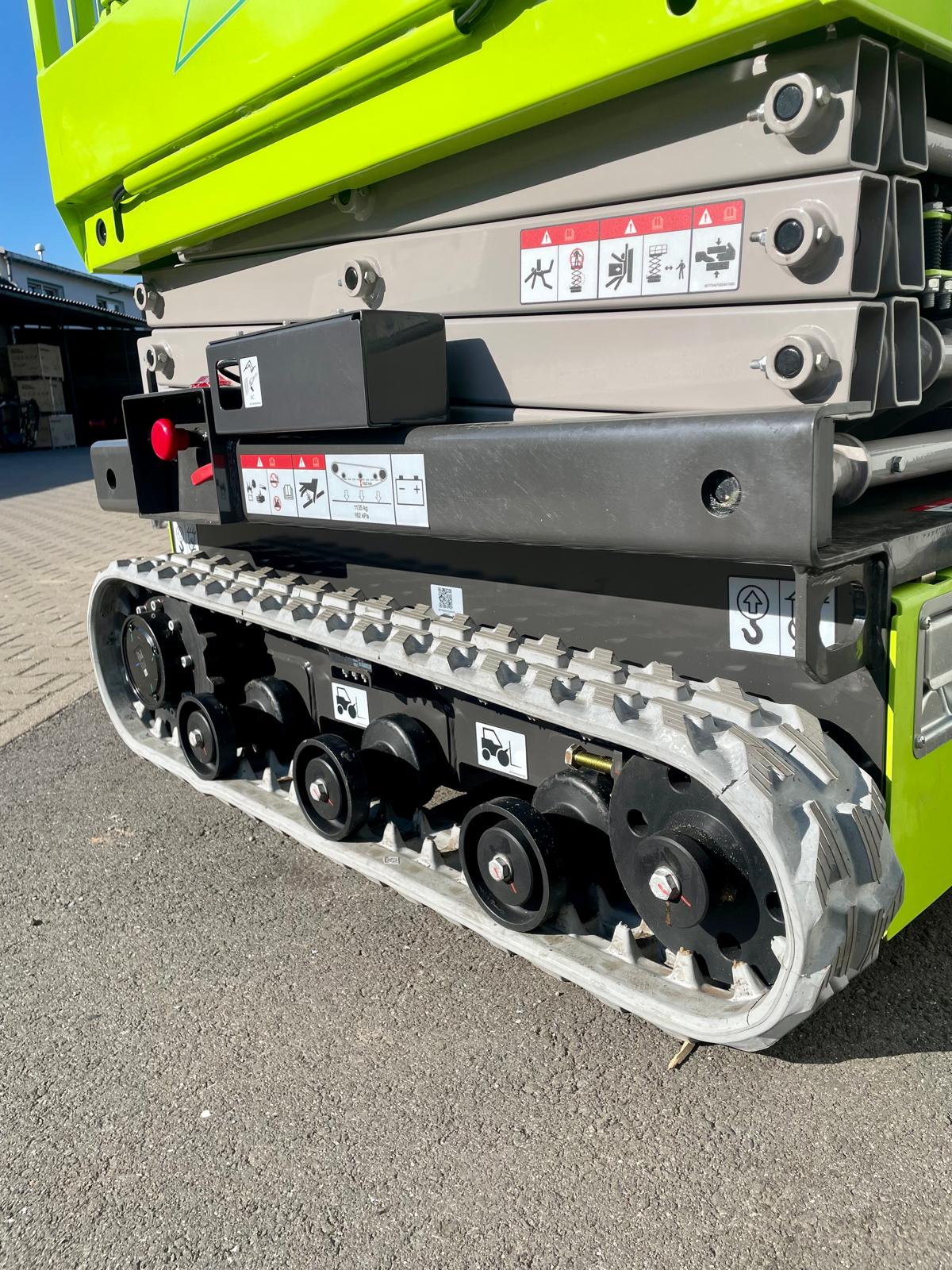 Nacelle ciseaux chenillée Zoomlion, hauteur de travail de 6,5 m – plateforme de travail électrique sur chenilles