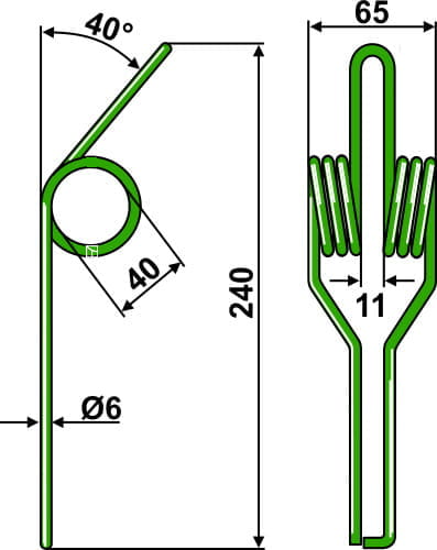 BL29126 Striegelzinken (Feder) - passend zu Hassia