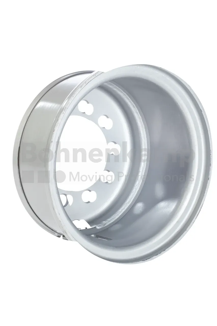 Komplettrad BKT 8.15 - 15 BKT PL 801 14 PR, 142 A8, TT, 10/176/225, B3, ET +124 6.5 - 15, RAL9006 SILBER, AUßENRAD