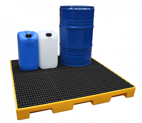 EMP  Ultra-Flach Auffangplattform – 120 Liter | Gitterrost: Polypropylen (PP)