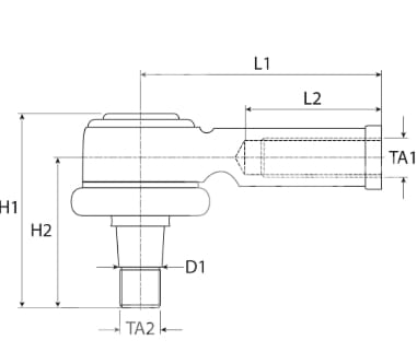 Kugelgelenk - passend zu John Deere 6L, 6000, 6005, 6010, 6015, 6020, 7005, 7210