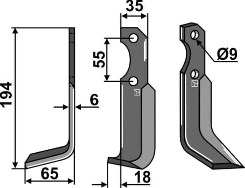 BL27621 Fräsmesser L - passend zu Bertolini 15603