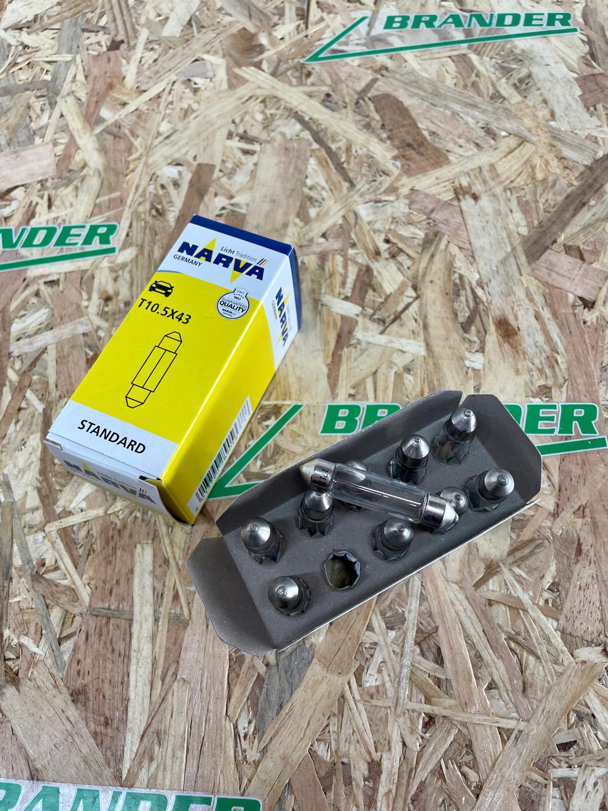 NARVA Soffitte 42mm lang - 12V, 5W