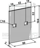 BL30260 Abstreiferblech für Packerwalzen