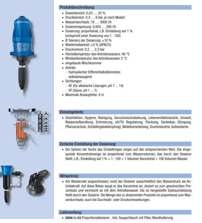 DOSATec proportional doser D3