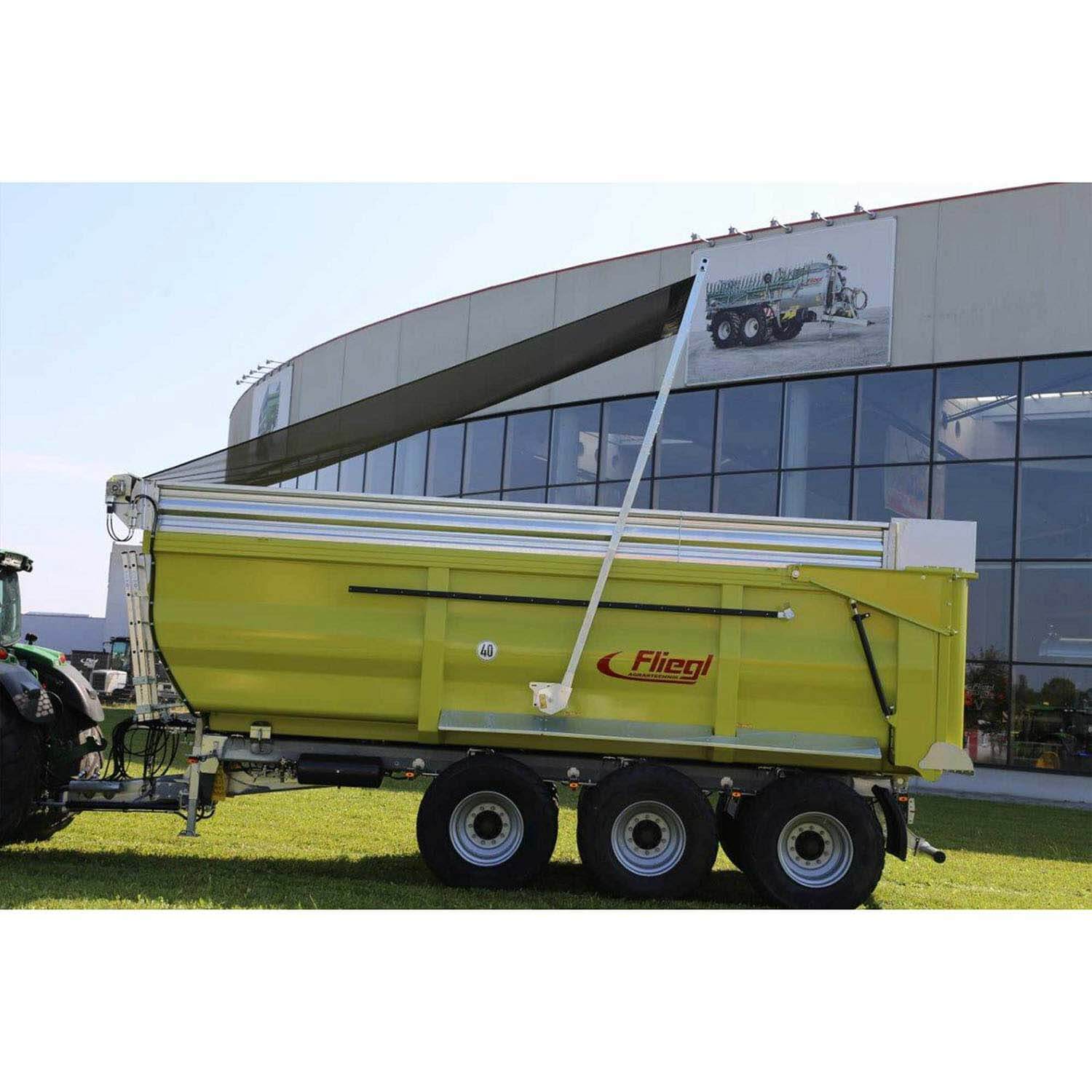 Saatenwagen, Landwirtschaftsanhänger, Gelb, Schwingschlepper, Fliegl