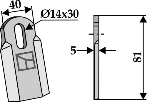 BL4141 Gerades Messer - passend zu Agrimaster 3005675