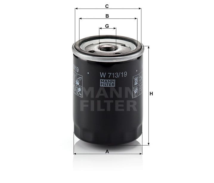 BLW71319 Mann Filter W713/19 Ölfilter SpinOn