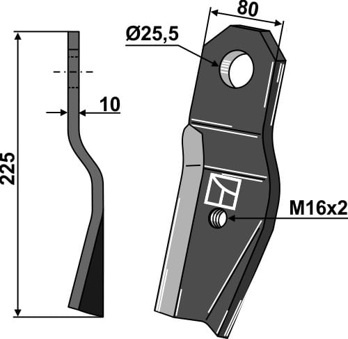 BL28105 Mulchmesser - passend zu Röll 690610