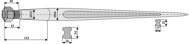 BL2693 Frontladerzinken Baas/Trima  "Original SHW"