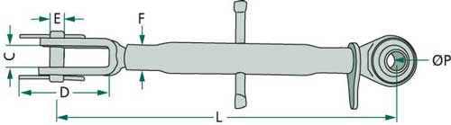 BL15847 Unterlenker Stabilisatorstrebe 510-730mm